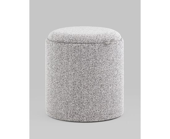 Пуф-столик с ящиком Хюгге XS букле серый, изображение 9 | Интернет магазин мебели и декора LifeDekor