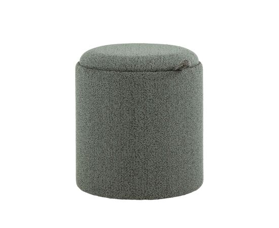 Пуф-столик с ящиком Хюгге XS букле темно-серый, изображение 8 | Интернет магазин мебели и декора LifeDekor