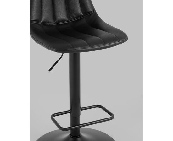 Стул барный Code экокожа чёрный, изображение 17 | Интернет магазин мебели и декора LifeDekor