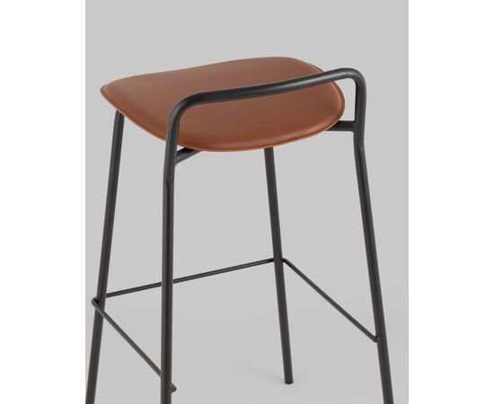 Стул барный Mantis экокожа коричневый, изображение 15 | Интернет магазин мебели и декора LifeDekor
