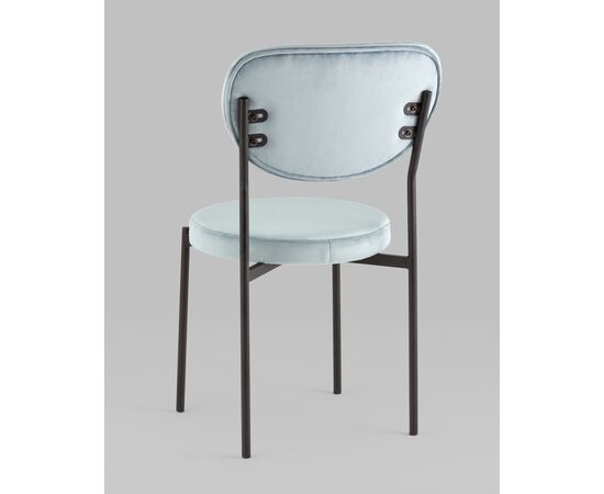 Стул обеденный Барбара велюр серо-голубой NC, изображение 16 | Интернет магазин мебели и декора LifeDekor