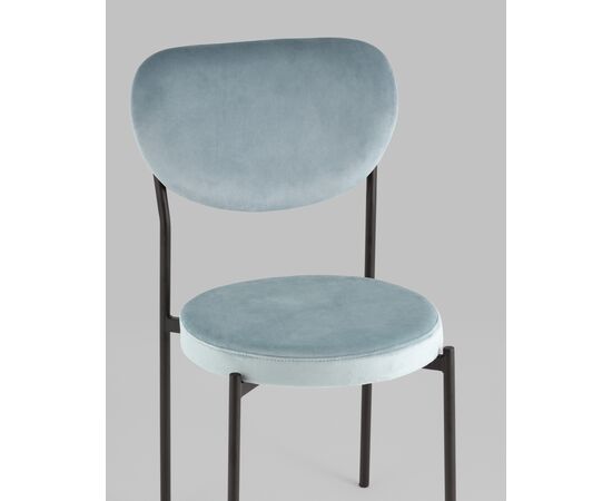 Стул обеденный Барбара велюр серо-голубой NC, изображение 18 | Интернет магазин мебели и декора LifeDekor
