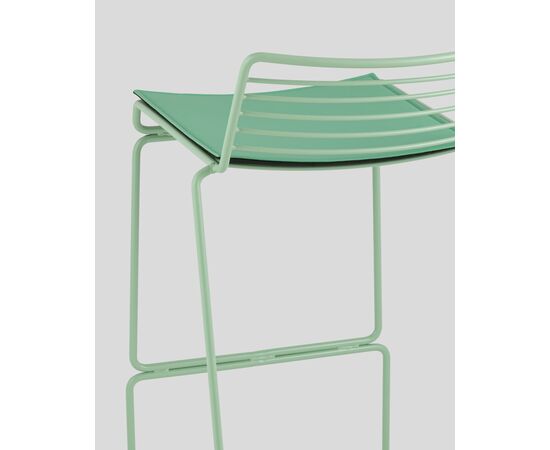 Стул полубарный Danny зеленый с подушкой, изображение 15 | Интернет магазин мебели и декора LifeDekor