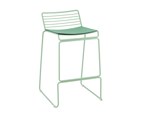 Стул полубарный Danny зеленый с подушкой, изображение 9 | Интернет магазин мебели и декора LifeDekor