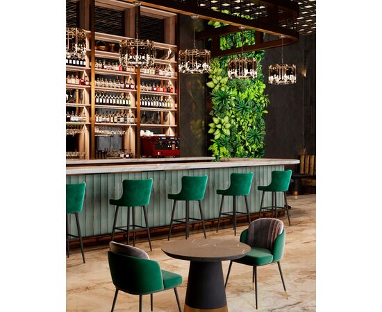 Стул Пенелопа зеленый 2 шт, изображение 4 | Интернет магазин мебели и декора LifeDekor