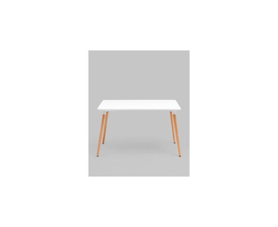 Стол обеденный OSLO 120*80 белый на дер. ножках, изображение 7 | Интернет магазин мебели и декора LifeDekor