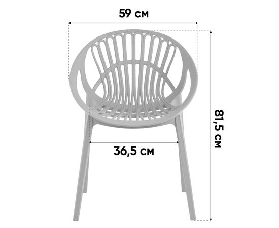 Стул Takeo пластик бежевый, изображение 41 | Интернет магазин мебели и декора LifeDekor