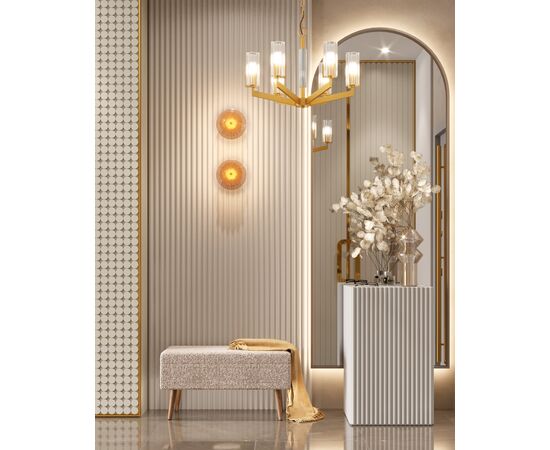 Светильник настенный светодиодный Moderli V11022-WL Brass, изображение 3 | Интернет магазин мебели и декора LifeDekor