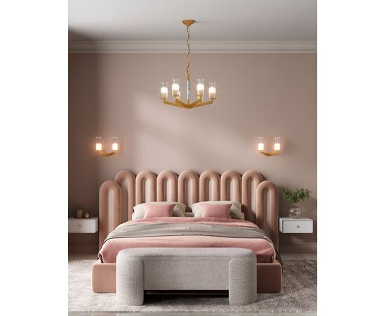 Люстра подвесная Moderli V11074-6P Brass, изображение 3 | Интернет магазин мебели и декора LifeDekor