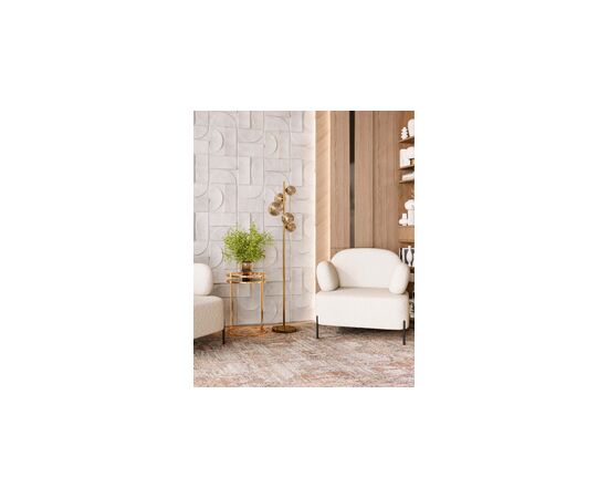 Журнальный столик Гестия 41*60см стекло черное сталь золото, изображение 7 | Интернет магазин мебели и декора LifeDekor