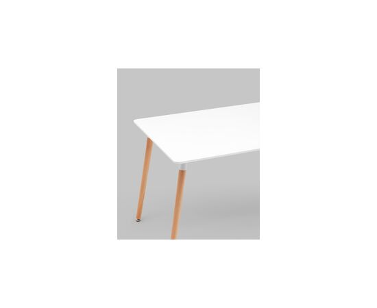 Стол обеденный OSLO 120*80 белый на дер. ножках, изображение 10 | Интернет магазин мебели и декора LifeDekor