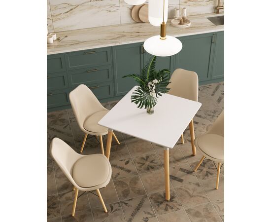 Стол Oslo Square  80х80 см белый, изображение 33 | Интернет магазин мебели и декора LifeDekor