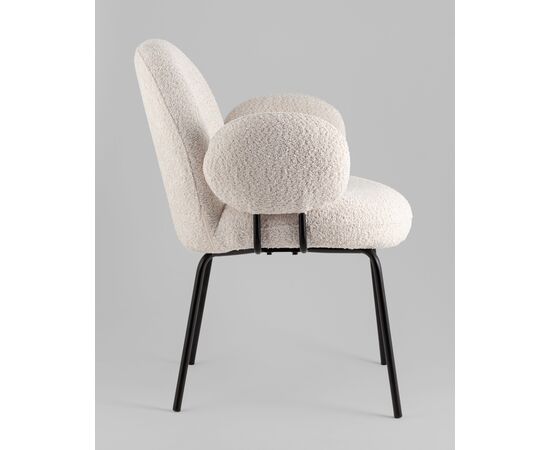 Кресло Nina M жемчужный, изображение 4 | Интернет магазин мебели и декора LifeDekor