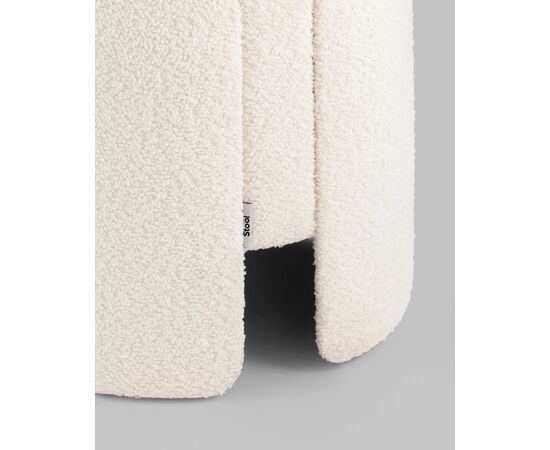 Пуф Taks букле белый, изображение 3 | Интернет магазин мебели и декора LifeDekor