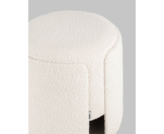 Пуф Taks букле белый, изображение 4 | Интернет магазин мебели и декора LifeDekor