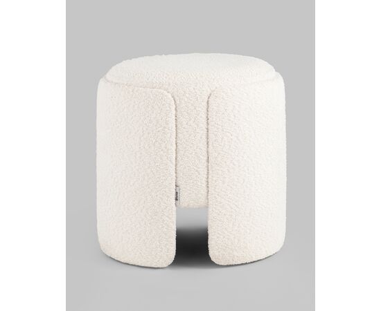 Пуф Taks букле белый, изображение 5 | Интернет магазин мебели и декора LifeDekor