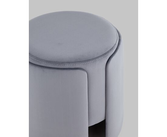 Пуф Taks велюр серый, изображение 4 | Интернет магазин мебели и декора LifeDekor