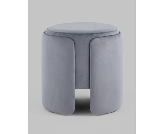 Пуф Taks велюр серый, изображение 5 | Интернет магазин мебели и декора LifeDekor