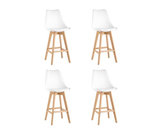 Стул барный FRANKFURT белый 4 шт | Интернет магазин мебели и декора LifeDekor