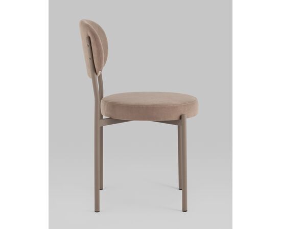 Стул Бриф SN велюр капучино каркас капучино муар, изображение 4 | Интернет магазин мебели и декора LifeDekor