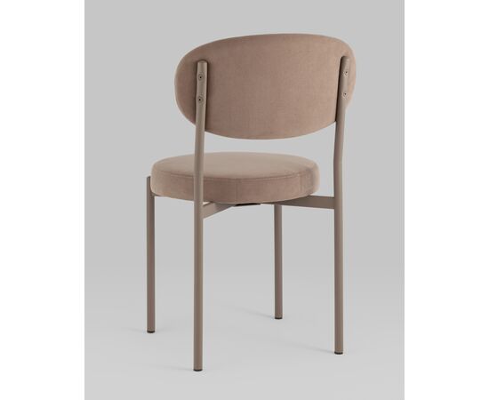 Стул Бриф SN велюр капучино каркас капучино муар, изображение 6 | Интернет магазин мебели и декора LifeDekor