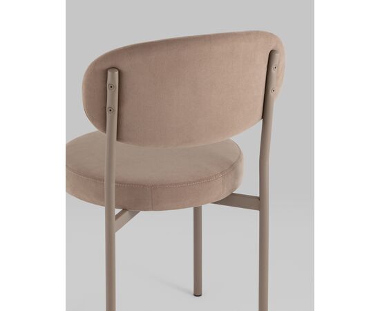 Стул Бриф SN велюр капучино каркас капучино муар, изображение 7 | Интернет магазин мебели и декора LifeDekor
