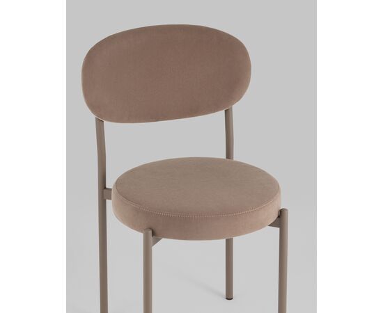 Стул Бриф SN велюр капучино каркас капучино муар, изображение 8 | Интернет магазин мебели и декора LifeDekor