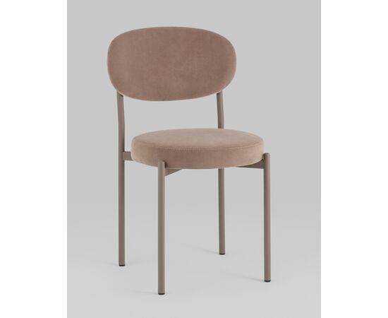 Стул Бриф SN велюр капучино каркас капучино муар, изображение 2 | Интернет магазин мебели и декора LifeDekor