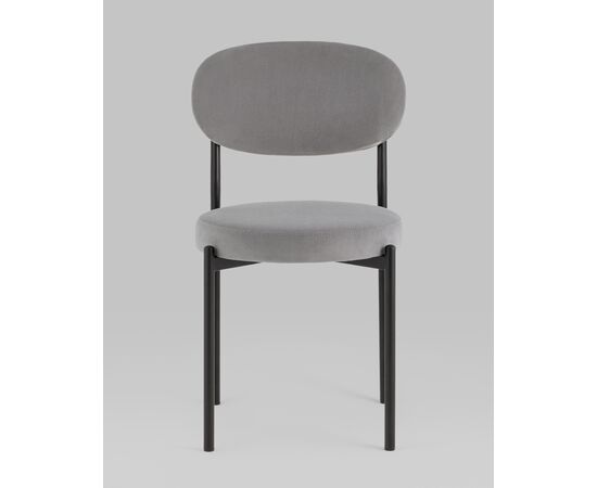 Стул Бриф SN велюр серый, изображение 5 | Интернет магазин мебели и декора LifeDekor