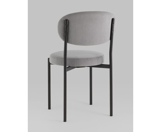 Стул Бриф SN велюр серый, изображение 8 | Интернет магазин мебели и декора LifeDekor