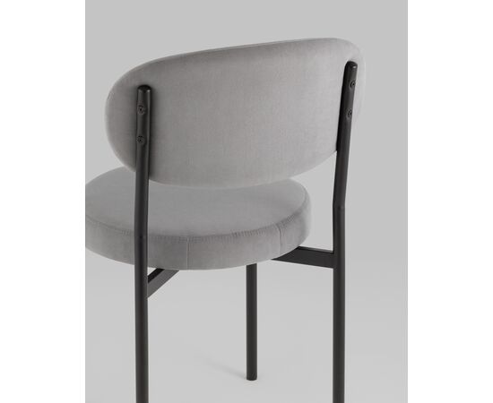 Стул Бриф SN велюр серый, изображение 9 | Интернет магазин мебели и декора LifeDekor