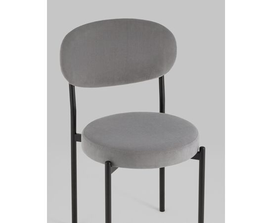 Стул Бриф SN велюр серый, изображение 10 | Интернет магазин мебели и декора LifeDekor