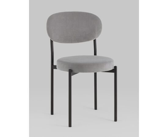 Стул Бриф SN велюр серый, изображение 2 | Интернет магазин мебели и декора LifeDekor