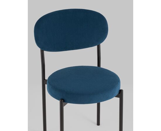 Стул Бриф SN велюр синий, изображение 10 | Интернет магазин мебели и декора LifeDekor
