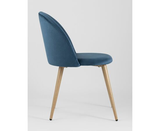 Стул Лион велюр голубой 4 шт, изображение 4 | Интернет магазин мебели и декора LifeDekor