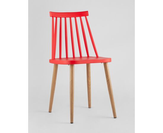 Стул Морган пластиковый красный 4 шт, изображение 2 | Интернет магазин мебели и декора LifeDekor