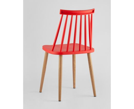 Стул Морган пластиковый красный 4 шт, изображение 6 | Интернет магазин мебели и декора LifeDekor