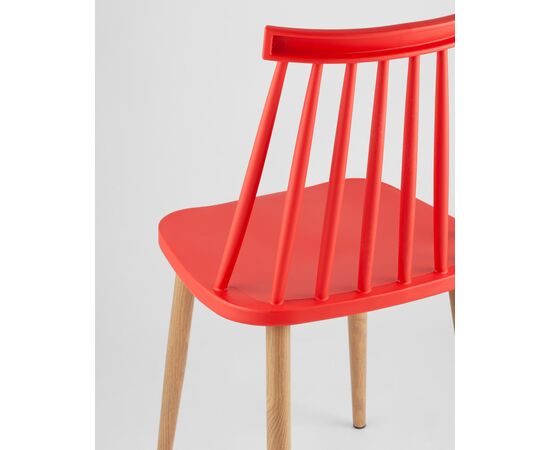 Стул Морган пластиковый красный 4 шт, изображение 7 | Интернет магазин мебели и декора LifeDekor