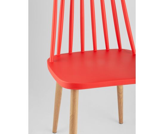 Стул Морган пластиковый красный 4 шт, изображение 8 | Интернет магазин мебели и декора LifeDekor