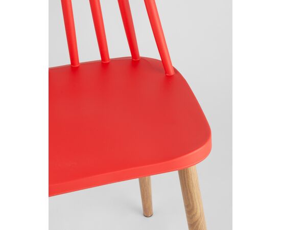 Стул Морган пластиковый красный 4 шт, изображение 9 | Интернет магазин мебели и декора LifeDekor