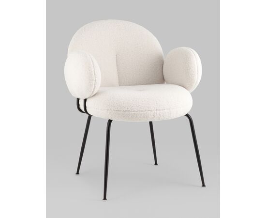 Кресло Nina белый, изображение 2 | Интернет магазин мебели и декора LifeDekor