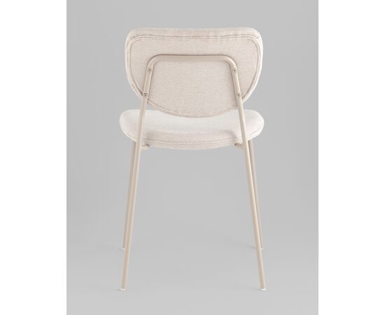 Стул обеденный Gigi шенилл бежевый кремовые ножки, изображение 5 | Интернет магазин мебели и декора LifeDekor