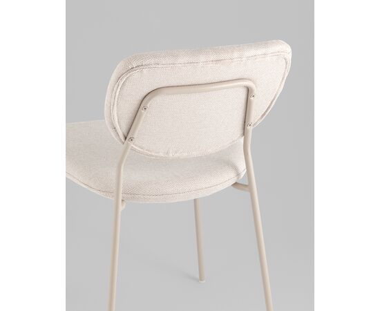Стул обеденный Gigi шенилл бежевый кремовые ножки, изображение 7 | Интернет магазин мебели и декора LifeDekor