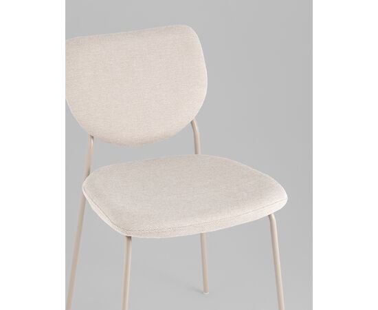 Стул обеденный Gigi шенилл бежевый кремовые ножки, изображение 8 | Интернет магазин мебели и декора LifeDekor