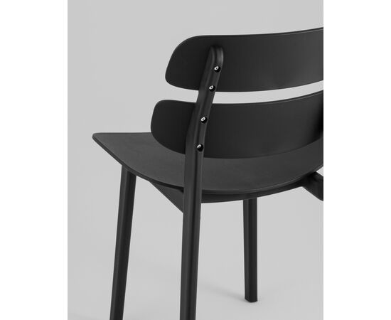 Стул обеденный Tony пластик черный, изображение 7 | Интернет магазин мебели и декора LifeDekor