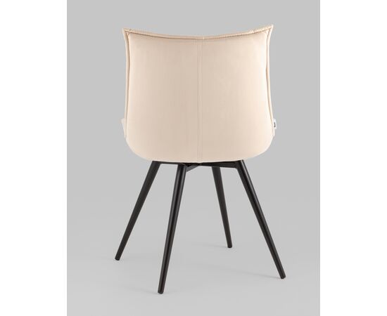 Стул вращающийся Робб велюр бежевый, изображение 5 | Интернет магазин мебели и декора LifeDekor