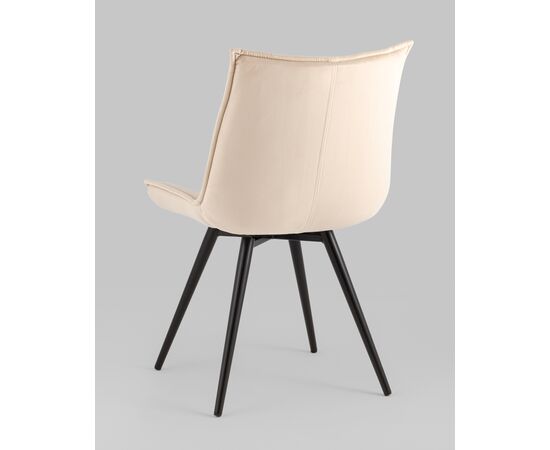 Стул вращающийся Робб велюр бежевый, изображение 6 | Интернет магазин мебели и декора LifeDekor