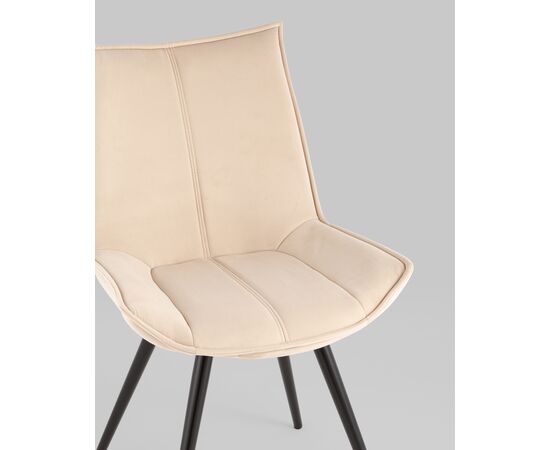 Стул вращающийся Робб велюр бежевый, изображение 8 | Интернет магазин мебели и декора LifeDekor