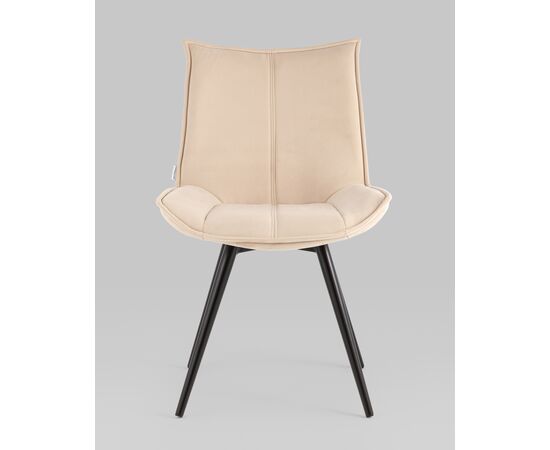 Стул вращающийся Робб велюр бежевый, изображение 3 | Интернет магазин мебели и декора LifeDekor