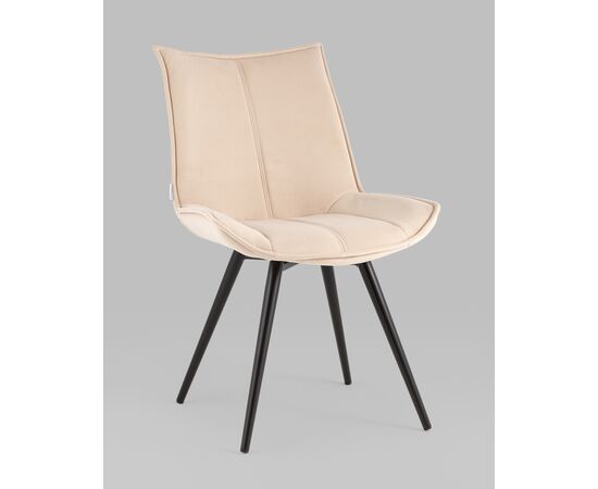 Стул вращающийся Робб велюр бежевый, изображение 2 | Интернет магазин мебели и декора LifeDekor